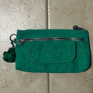 Kipling Green Mini Crossbody Bag | Compact & Lightweight